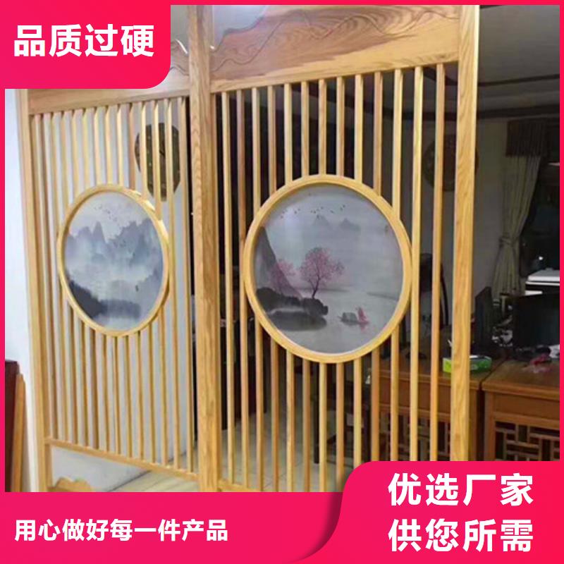杭州古城景区改造木纹铝花窗定制厂家