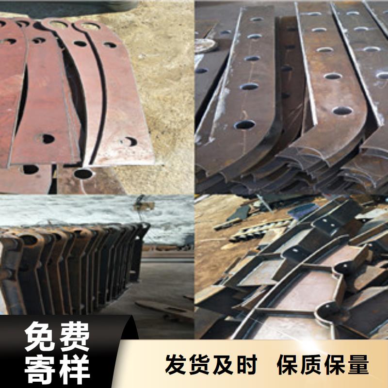 牡丹江桥梁护栏防撞钢板立柱实体厂家